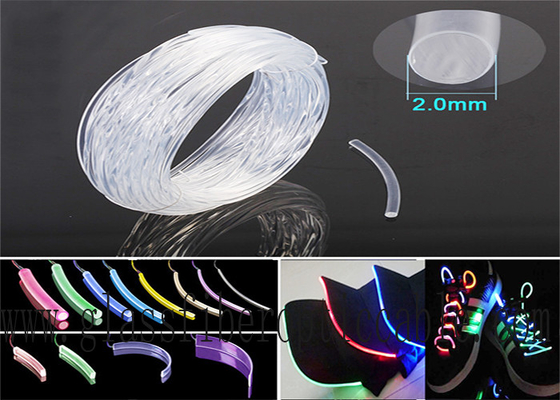 Fiber Optic Rgb MMA Side Glow Lighting 1.5mm Indoor & Outdoor Lighting Decoration Plastic Bare Optical Fiber