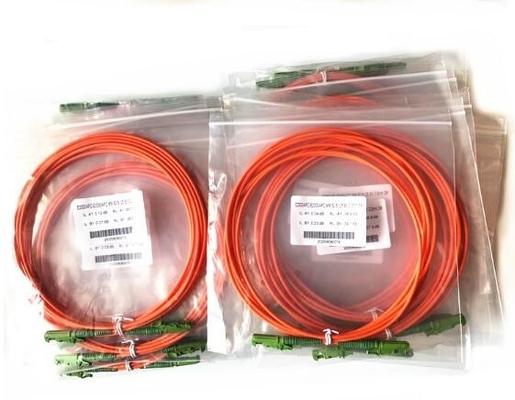 кабели заплаты оптического волокна 0.9mm 2.0mm 3.0mm с E2000 соединителем SC APC UPC