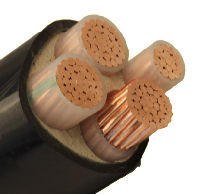 средство изолированного кабеля 3x 150mms XLPE понижает дым напряжения тока низкий нул кабелей галоида закрытых кожухом