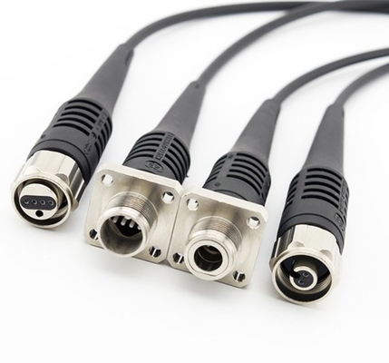 5,0 Mm мультимодного бронированного оптического кабеля 2 x 62.5um с соединителями штепсельной вилки ODC2