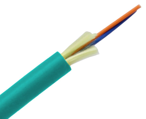 Двухшпиндельная оранжевая заплата оптического волокна OM3 привязывает тип мини тип тангажа 50-125mm LC