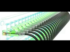 2 X волокна Om3 + 2 X 14 AWG + 2 X Cat6a кабель гибридный медный оптический кабель