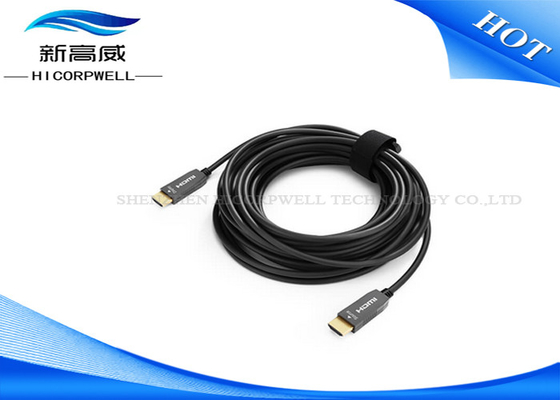 Высокий кабель Хдми оптического волокна интерфейса мультимедиа определения, ОД кабель 3.0мм * 5.0мм длинный Хдми