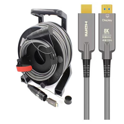 Арморированный модернизированный инженерный версия 2.0 Волоконно-оптический HDMI высокоразборчивый кабель 4K@60Hz