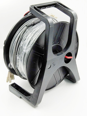 Вьюрок кабеля волокна СМ ЛК ЛК 6 ядров с бортовыми протекторами одним для конвертер средств массовой информации ХДМИ/СДИ