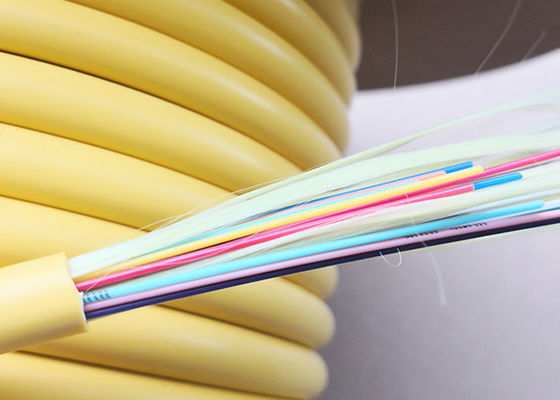 Цвет гибкого плотного распределительного кабеля оптического волокна буфера мультимодный крытый оранжевый