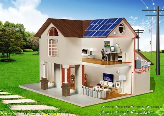 10КВ самонаводят система установки крыши применения силы солнечной энергии умная жилая