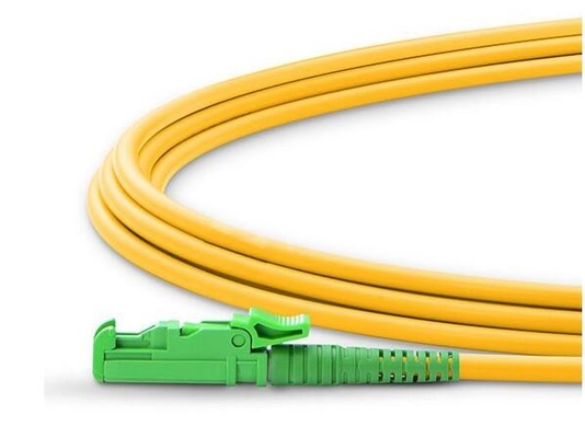 Желтый соединитель SC E2000 APC UPC кабелей оптического волокна 3.0mm однорежимный мультимодный