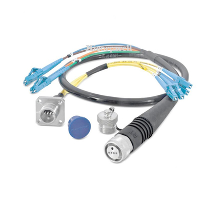 Двухшпиндельный на открытом воздухе кабель заплаты оптического волокна с IP67 военным типом ранга ODC (штепсельной вилкой) к волокну LC UPC SM 9-125 обнаженному