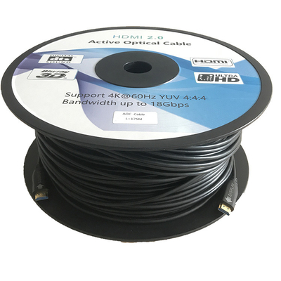 Fiber Cable HDMI Support 3D 4K@60Hz YUV 4:4:4 Full 18Gbps With Micro HDMI And Connectors Up To 300M