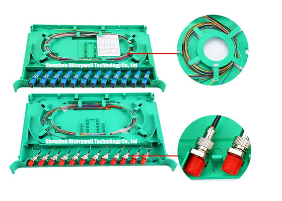 12 гаван ТИП коробка SC LC FC пульта временных соединительных кабелей волокна оптического волокна FTTH терминальная