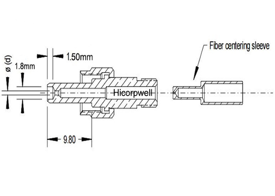 Кабельные соединители HP-SMA-905 230um волокна лазера наивысшей мощности к обработке материалов хирургии лазера 1200um